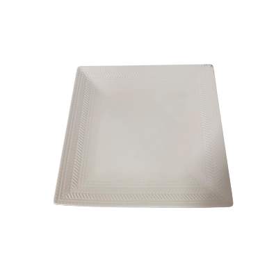 CHINA MALL ONLINE STORE 85 25cm Lavish Square White Porcelain Dinnerware Plate CHINA MALL ONLINE STORE - 85 25cm Lavish Square White Porcelain Dinnerware Plate