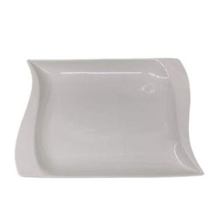 CHINA MALL ONLINE STORE - 95 40cm Square Modern Dinner Plate White Porcelain Server Dish Platter