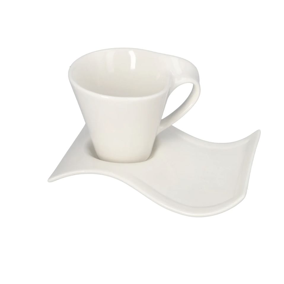 lavish wavy cup and saucer warm winter china mall lesotho south africa 260ML Lavish White Wavy Cup and Saucer
