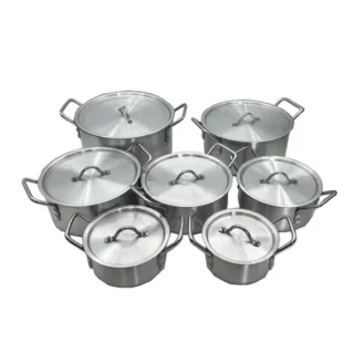 14 Pieces Premium Aluminium Kitchen Cookware Cooking Pot Set
