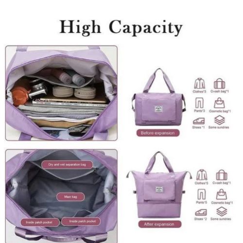 Cheap Travel College Gym Bags and College China Mall App Online Shop Johannesburg 23 Maroon Large Capacity Lightweight Waterproof Folding Travel Gym Bag - Image 7