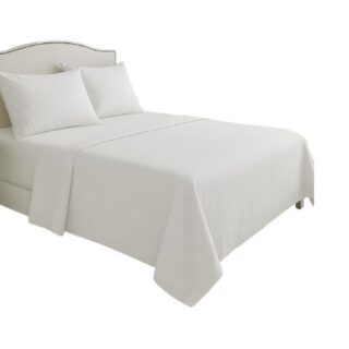 4-Piece Brushed Microfibre Fitted & Flat Sheets Pillowcase Sets