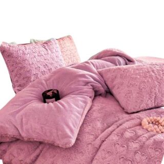 5-Piece Love Velvet Warm Duvet Bedding Cover Sets