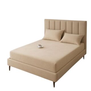 3 Pieces Velvet Fitted Sheet Set