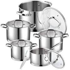 Haus Roland 10-Piece Stainless Steel Cookware Set