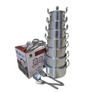 20 pieces Dolphin Cooking cookware Pot with Lids Aluminium