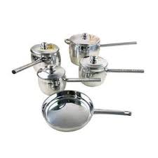 9-Piece Stainless Steel Cookware Set Culinary Masterpiece Pots Set 