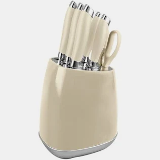 White ROYAL HOMEWARE 6 Piece Knife Set Milano Collection