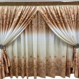 Theme Taped Curtains with Matching Lace 4x2.4m