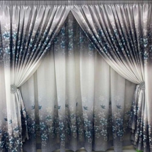 Kitchen Lounge Bedroom Curtains China Mall 5 Theme Taped Curtains with Matching Laces 4x2.4m - Image 2
