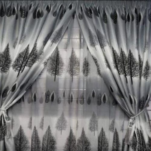 Kitchen Lounge Bedroom Curtains China Mall 7 Theme Taped Curtains with Matching Laces 4x2.4m - Image 5