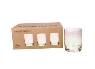 6pcs - 10cm Danny Home Unbreakable Crystal Short Tumbler Glasses Set
