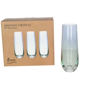 6pcs - 15.6cm Danny Home Unbreakable Tall Tumbler Glasses Set