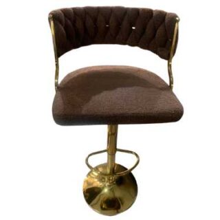 Tough Brushed Wool Large Brown Modern Bar Stool or Kitchen Breakfast Nook Chair
