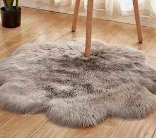 50by50cm Gray Fluffy Fur Mat- High Quality Rug Carpet