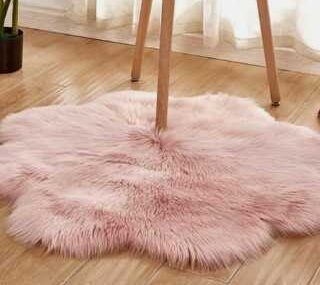 50by50cm Pink Fluffy Fur Mat- High Quality Rug Carpet