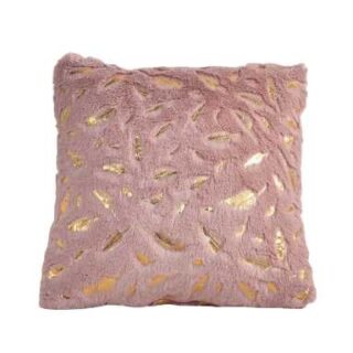 45by45cm Fur Rose Pink Scatter Cushion Cover - No Filler