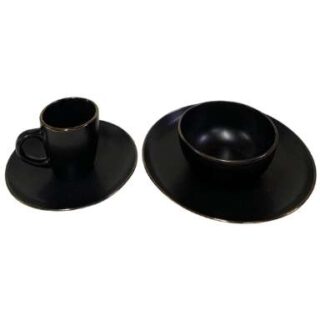 2do CHINA MALL ONLINE STORE - 550 16pieces black plate set