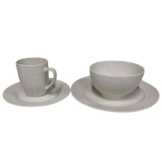 CHINA MALL ONLINE STORE - 580 16pieces Shiny White Plate Set