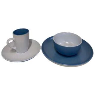 CHINA MALL ONLINE STORE - 570 16pieces Round Blue Plate Set