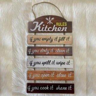 China-Mall-Online-Shop-Kitchen-Rules-Wall-Decor
