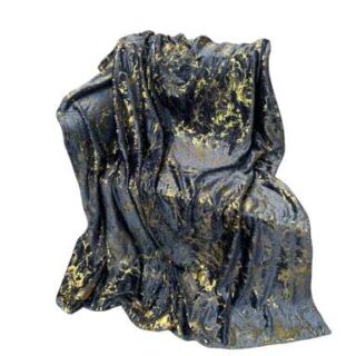 China-Mall-Online-Shop-180by200cm-Black-and-Gold-Modern-Winter-Throw