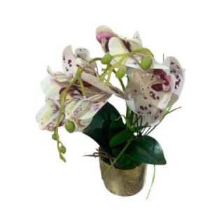60cm Artificial White and Pink Plant for Home Decor
