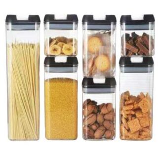 China Mall Online Shop - 395 7 Piece Easy Lock Food Storage Containers 800ML 500ML 1200ML 1900ML