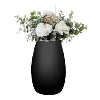 15cm Black Porcelain Ceramic Flower Vase