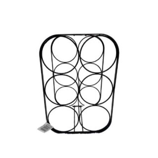 6 Black Bottles Wine Rack