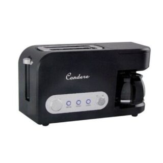 Condere 2 in 1 Breakfast Maker - Coffee, Toaster & Tea