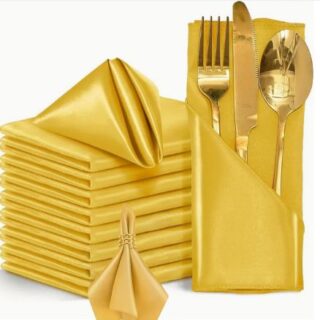 China Mall Johannesburg 40cm Gold Square Dinner Napkins Serviette Napkin 40cm `Square 5 30