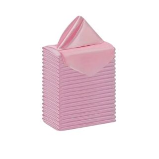 40cm Baby Pink Square Dinner Napkins