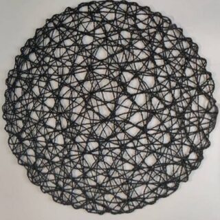 China Mall Johannesburg Black Woven Placemat WEDDING DECORATION 20 34 (2)