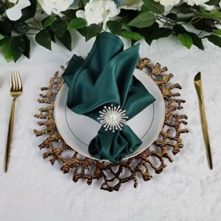 33cm Gold Sun-rays Underplate/Placemat