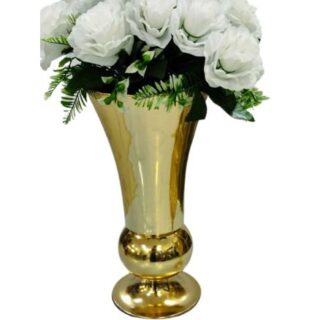 China Mall Johannesburg Gold Flower VASE Centrepice Wedding Decoration Table Decoration Centerpiece 3 pieces 220 365