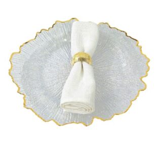 China Mall Johannesburg Transparent and Gold TRIM PlacematWEDDING DECORATION 26 37 (2)