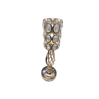 China Mall Johannesburg - height49cm diameter12cm Gold and Glass Candle holder Centerpiece - 240 390 (4)