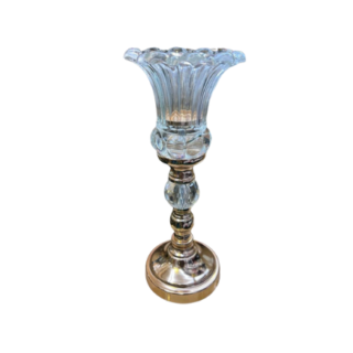 China Mall Johannesburg - height55cm Gold and Glass Candle holder Centerpiece - 280 399