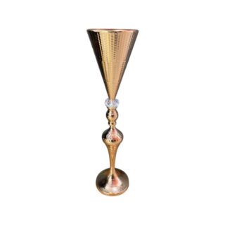 China Mall Johannesburg - height58cm diameter14cm Gold and Glass Candle holder Centerpiece - 250 420 (1)