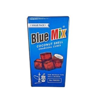 Blue Mix Coconut Shell - Charcoal Cubes 96pcs 1kg