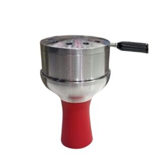 Red Hookah Head Bowl Heat Management With Silicone