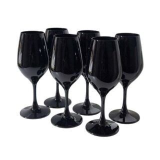 China Mall Johannecburg Online Lavish 6Pcs BLACK Glasses 390