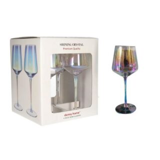 China Mall Online Danny Home Colourful 6Pcs Wine Glasses 435 Lavish