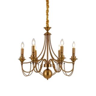 China Mall Johannesburg South Africa Online Marketplace 2385 Gold 6 Ceiling Lights Lamp Living Room Modern Lavish Hanging Chandelier (1)