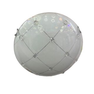 China Mall Johannesburg South Africa Online Marketplace 395 Round Frosted and Shiny Glass LED Ceiling Light Lamp In Living Room Bedroom
