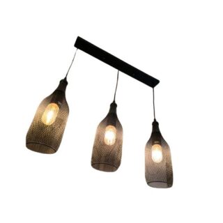 China Mall Johannesburg South Africa Online Marketplace 865 Metal Mesh Bottle Style Light Hanging Ceiling Lamp Living Room Modern Lavish Chandelier (1)