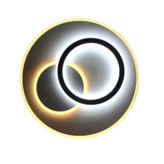 China Mall Johannesburg South Africa Online Marketplace 925 Circles Lines LED Ceiling Lamp In Living Room Indoor Decoration Lamps Bedroom Study Black And White Chandelier