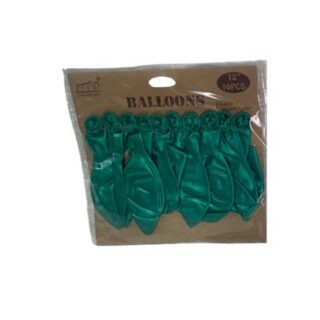 _25 10 Emerald Green Latex Ballons