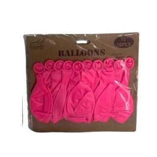 10 Pink Latex Balloons